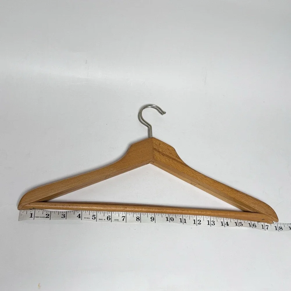 Vintage‎ Wooden Coat Clothes Suit Hangers Set of Two